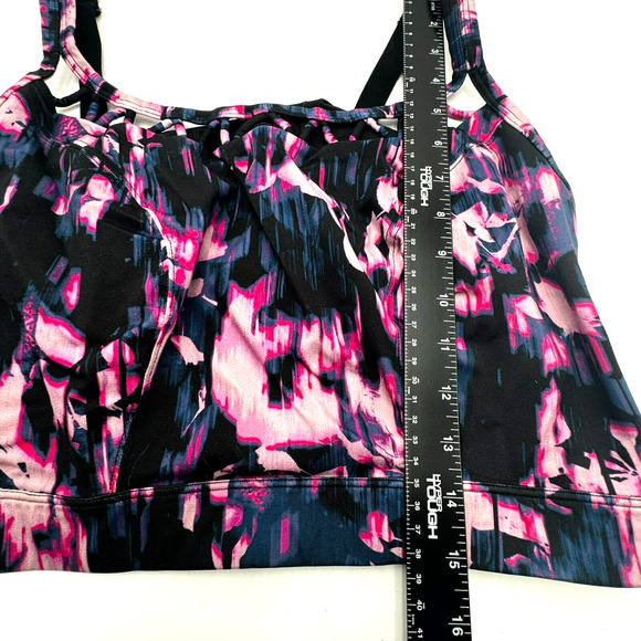 LANE BRYANT Livi Active Size 24 Pink Caged Medium Impact Wireless Sports Bra - Picture 3 of 8